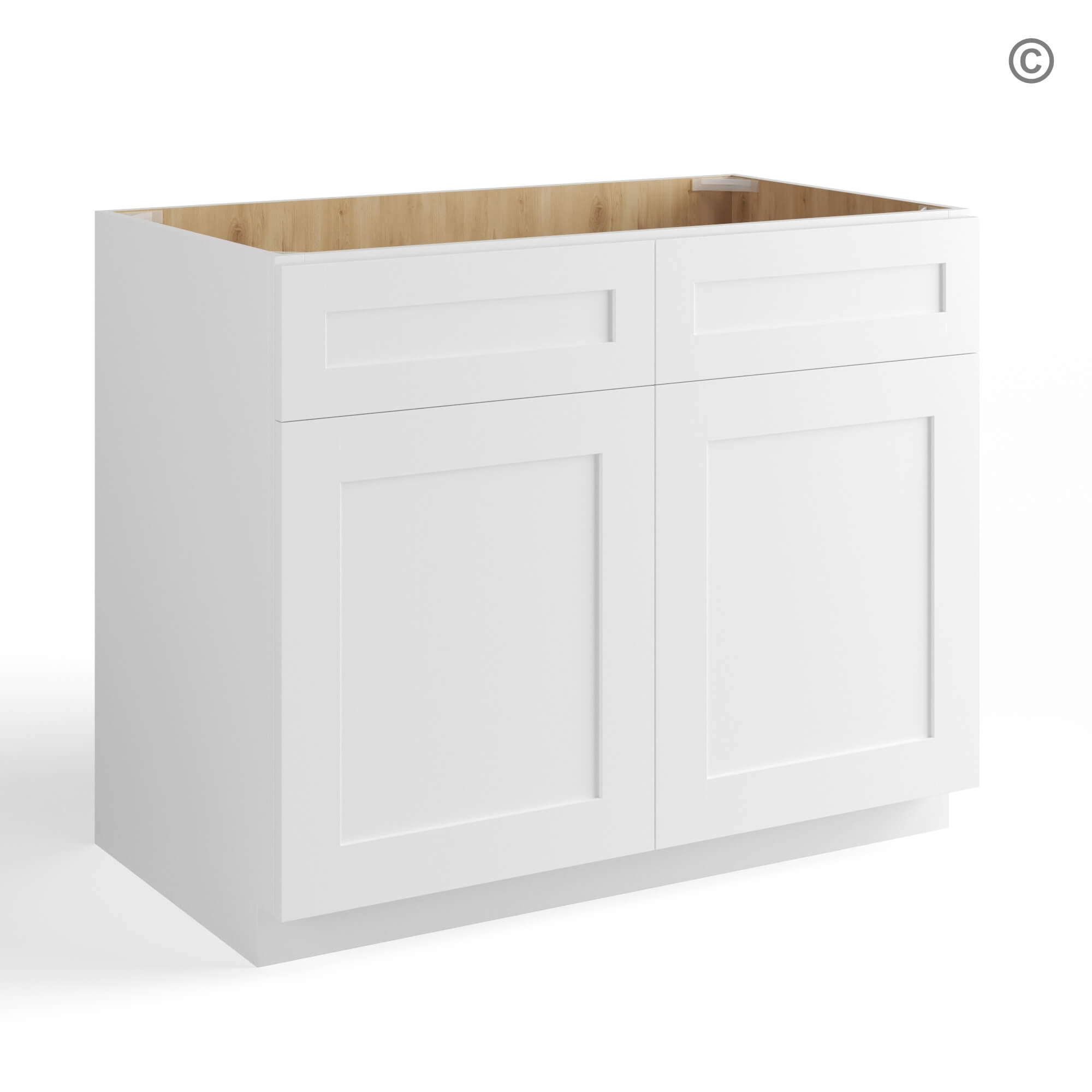 37-shaker-white-base-cabinet-double-doors-34-1_2h-30_w-closed (1) White Shaker Base Cabinet with Double Doors and Drawers, white kitchen cabinets, rta cabinets