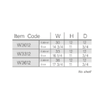 White Shaker 12" H Double Door Wall Cabinet - Image 4