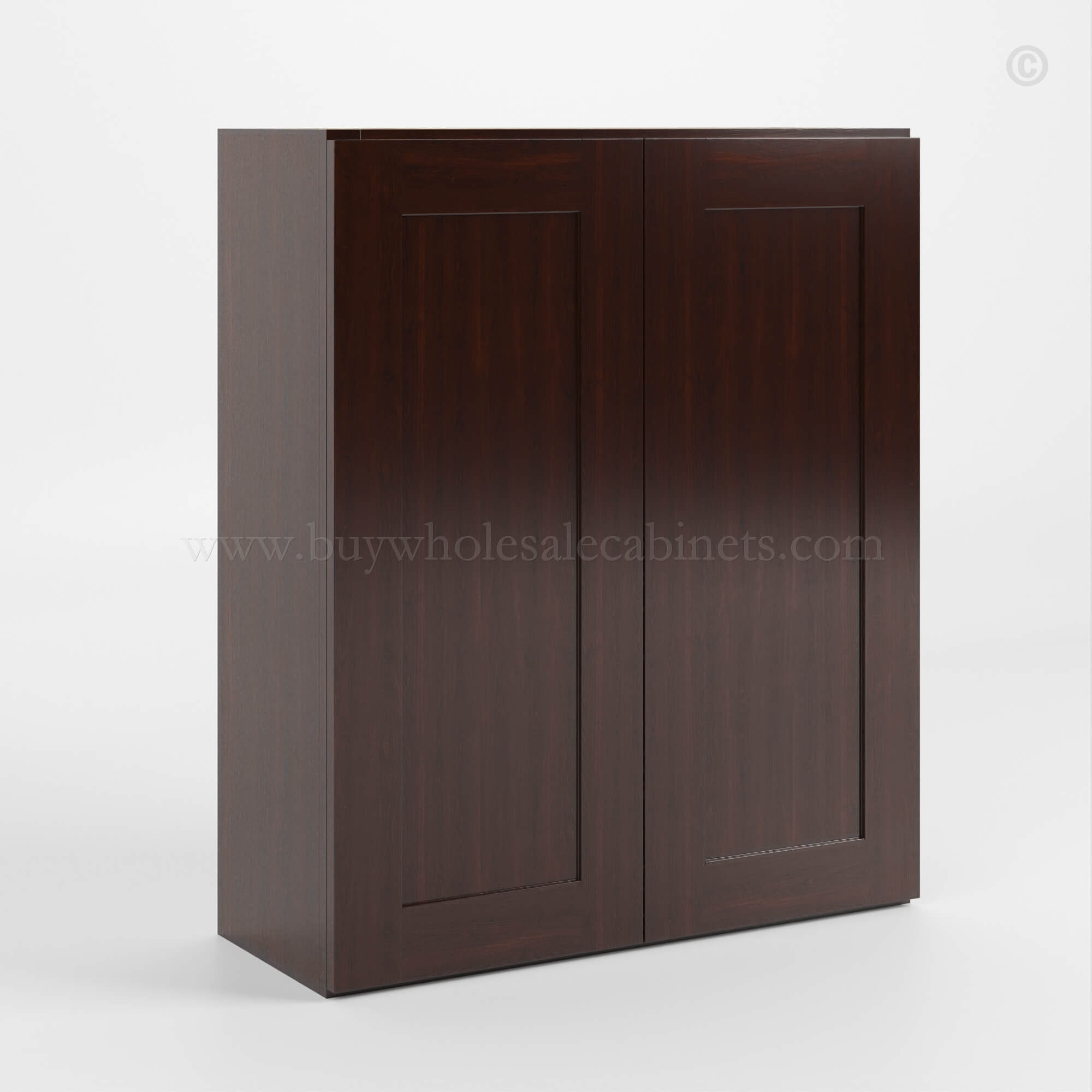 Shaker Espresso 36 H Double Door Wall Cabinet