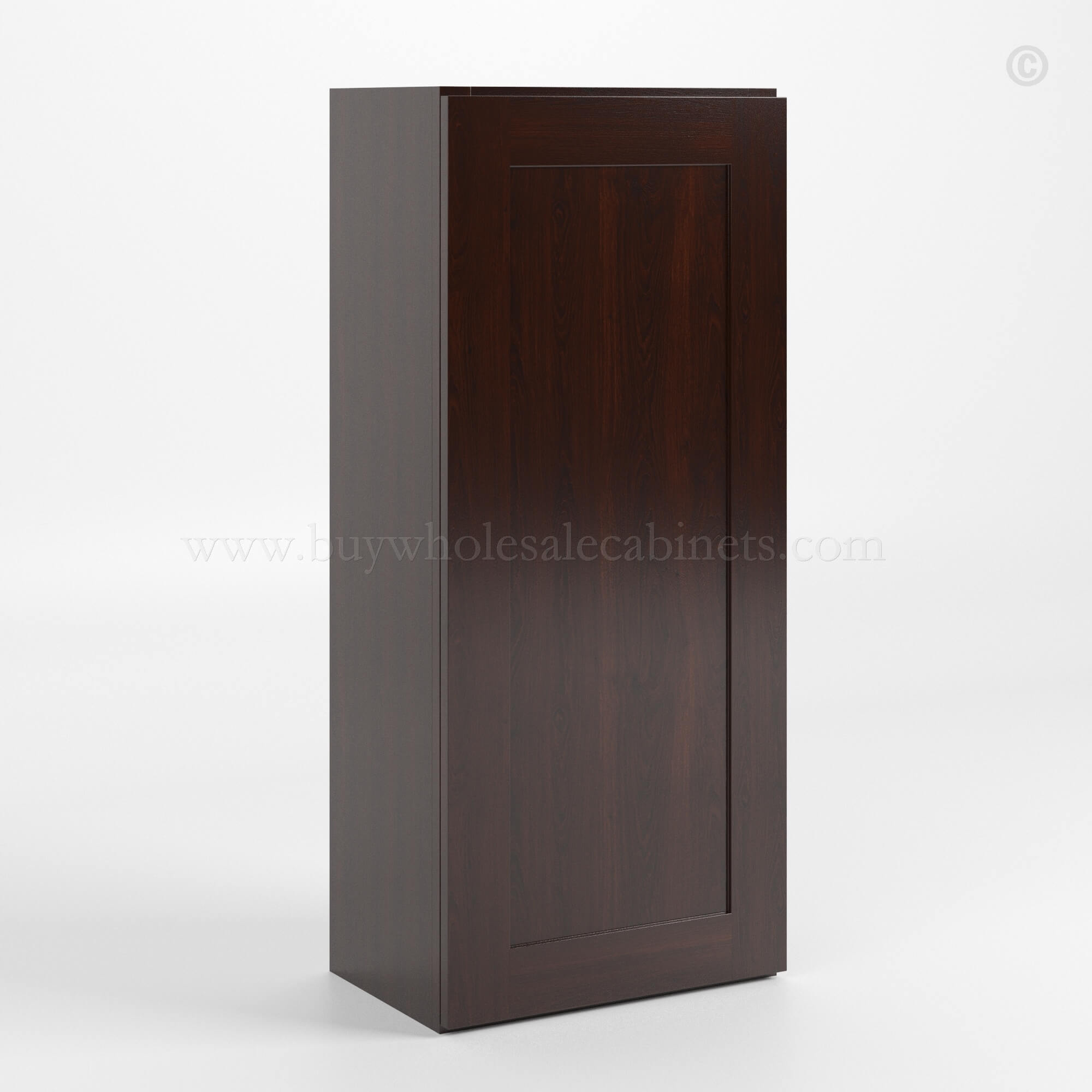 Shaker Espresso 42 H Single Door Wall Cabinet