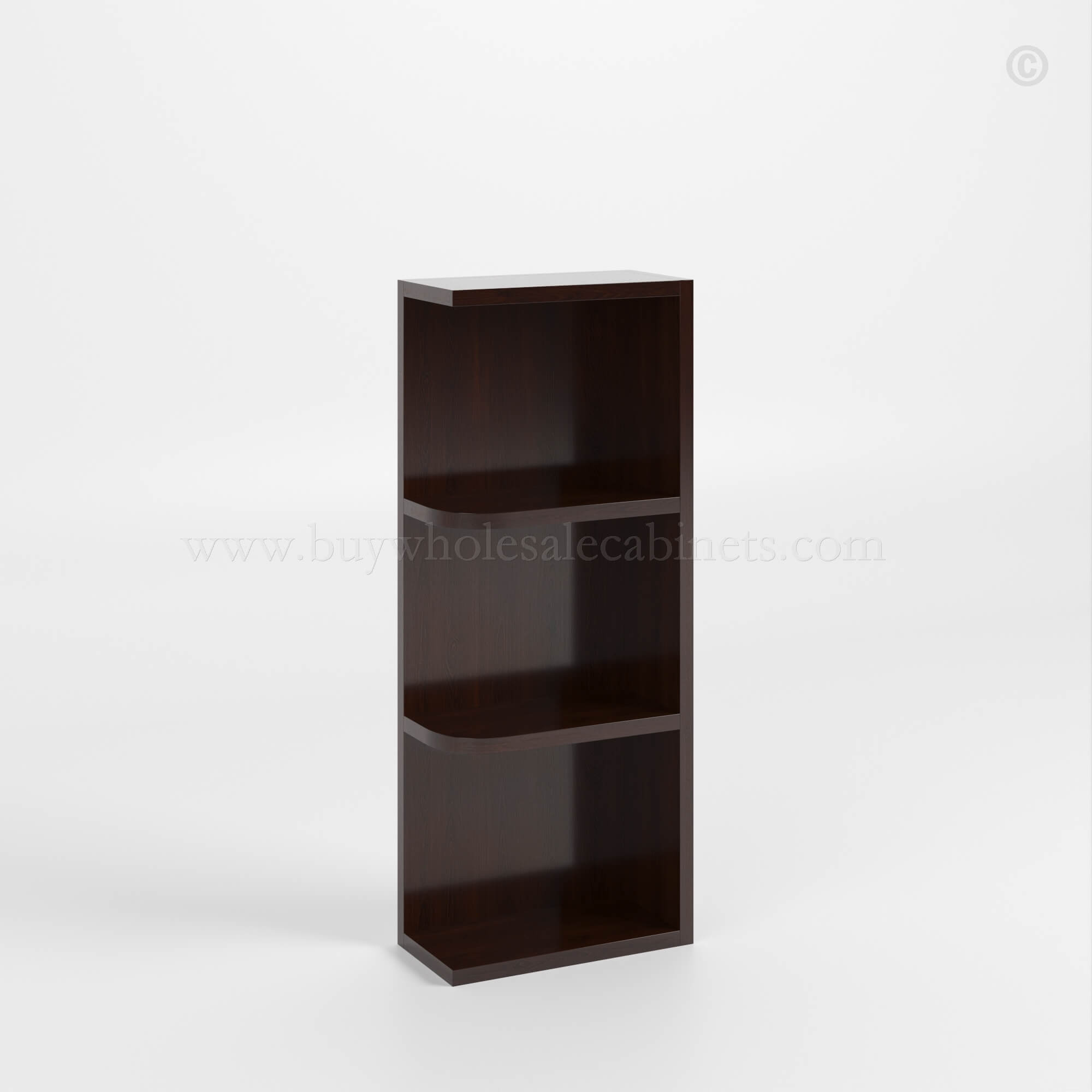 Shaker Espresso Open End Shelf