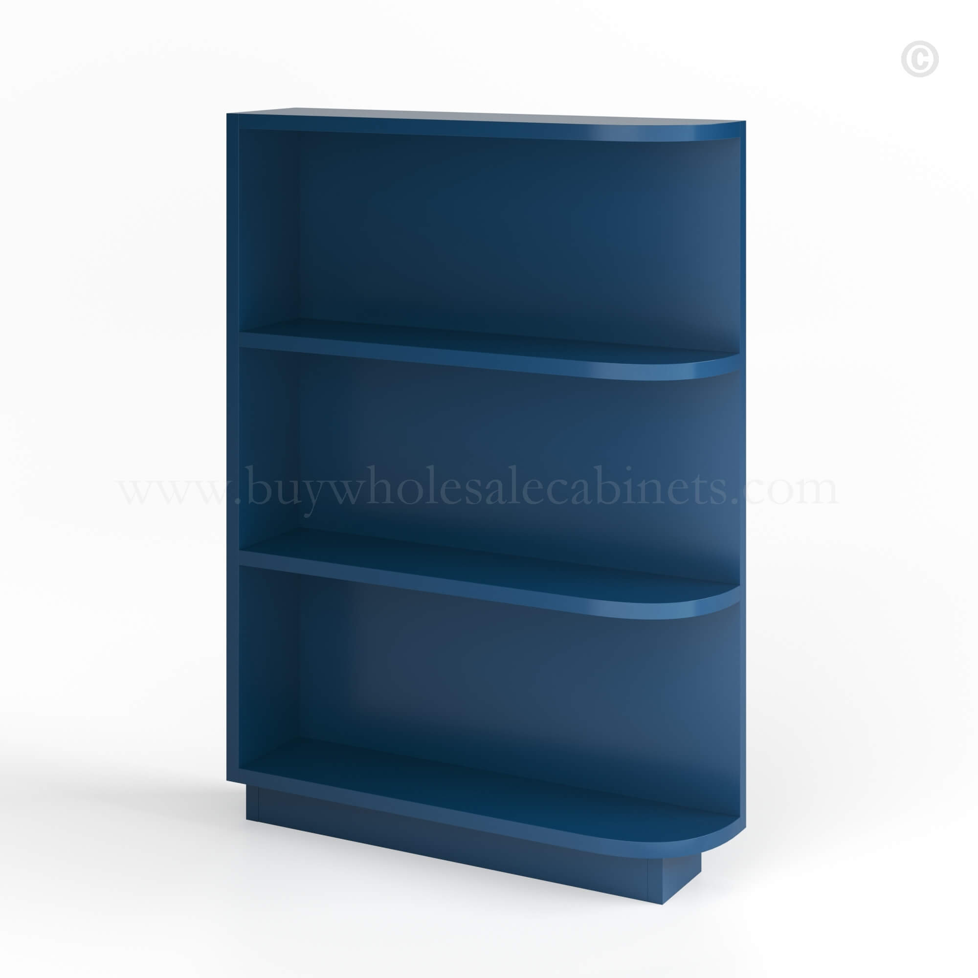 UU Navy blue Navy Blue Shaker Base End Shelf