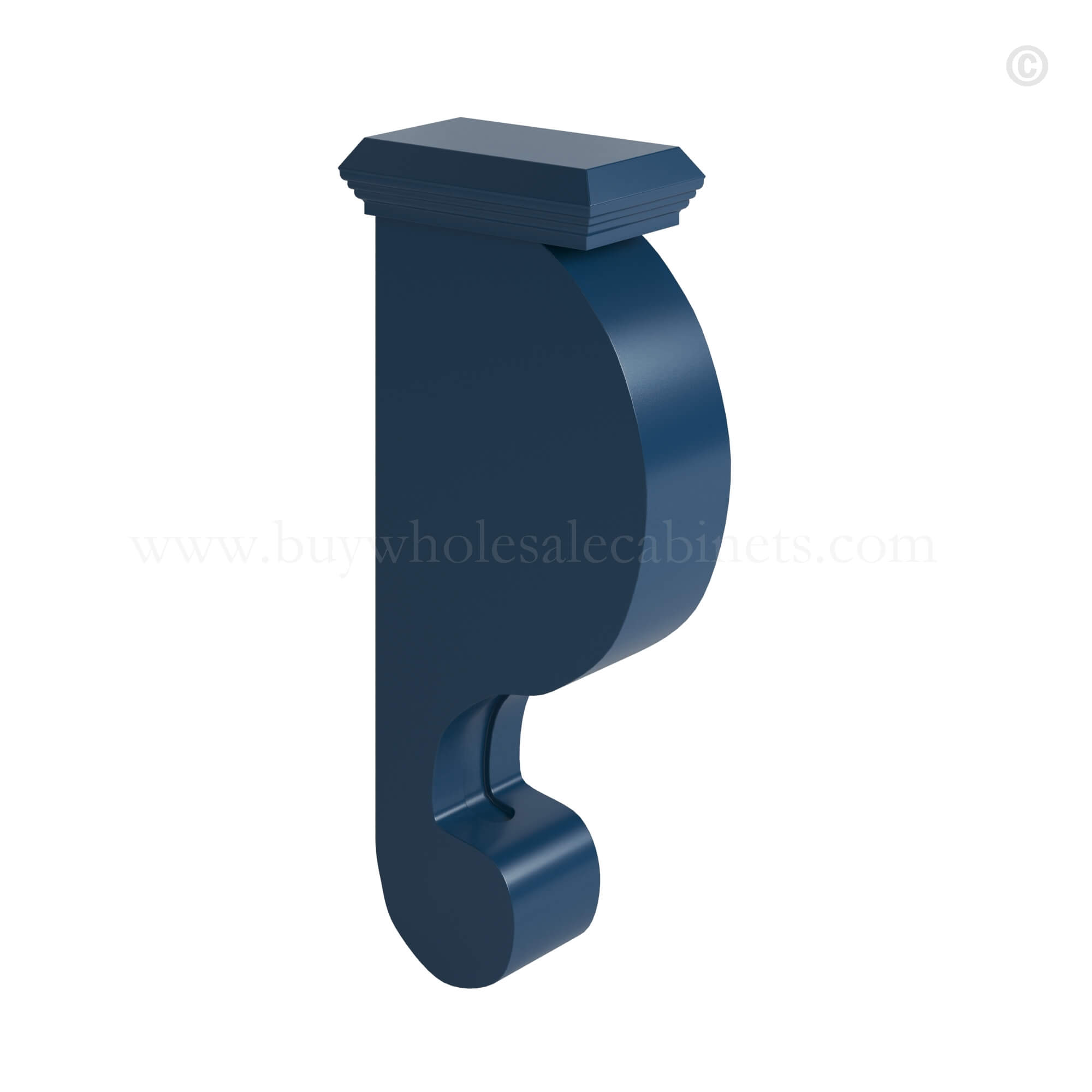 Navy Blue Shaker Corbel 12
