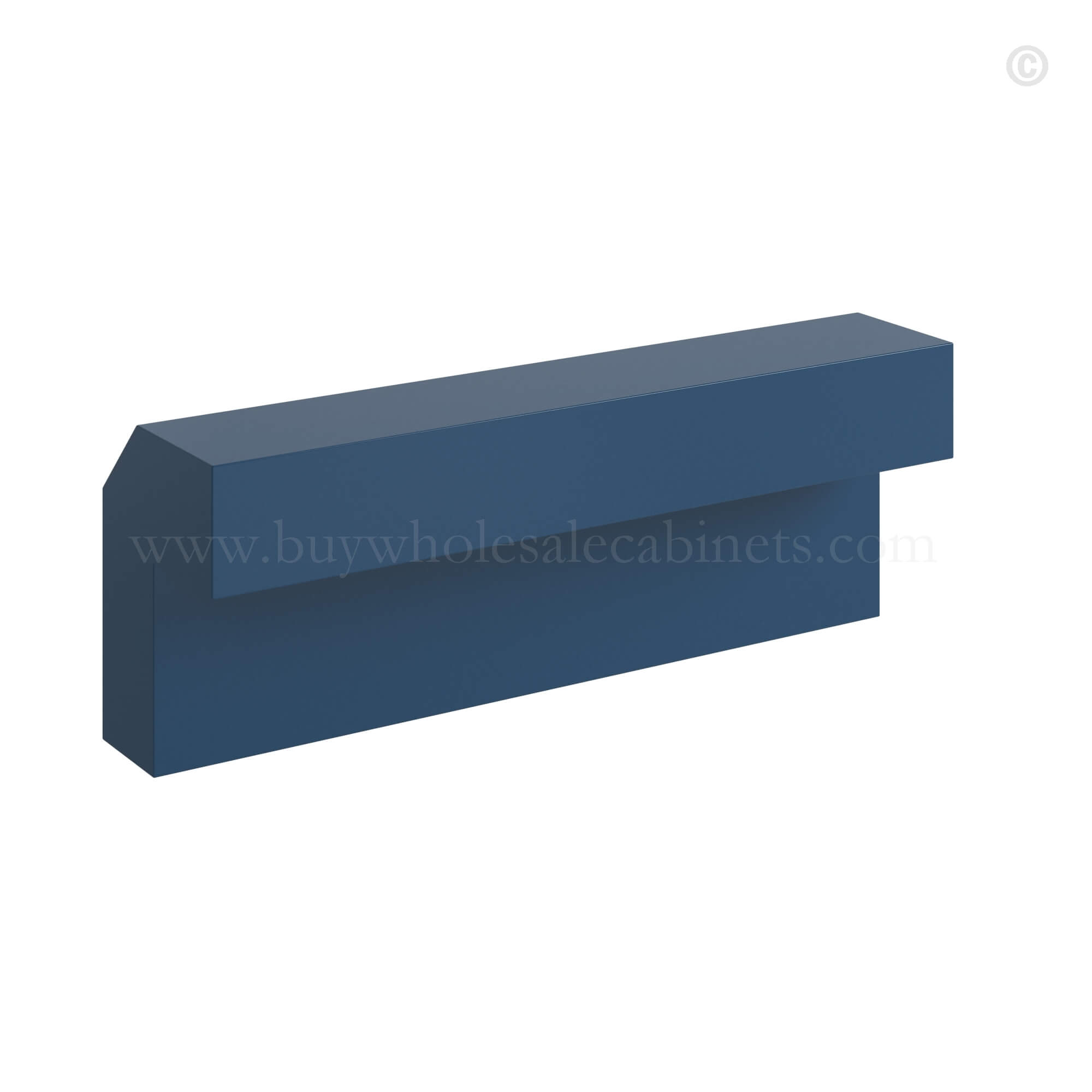 Navy Blue Shaker Outside Corner Moulding