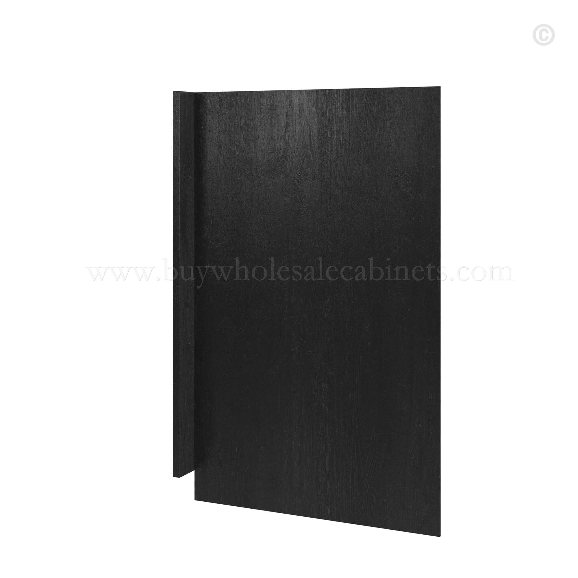 Charcoal Black Shaker Dishwasher Return Panel, rta cabinets, wholesale cabinets