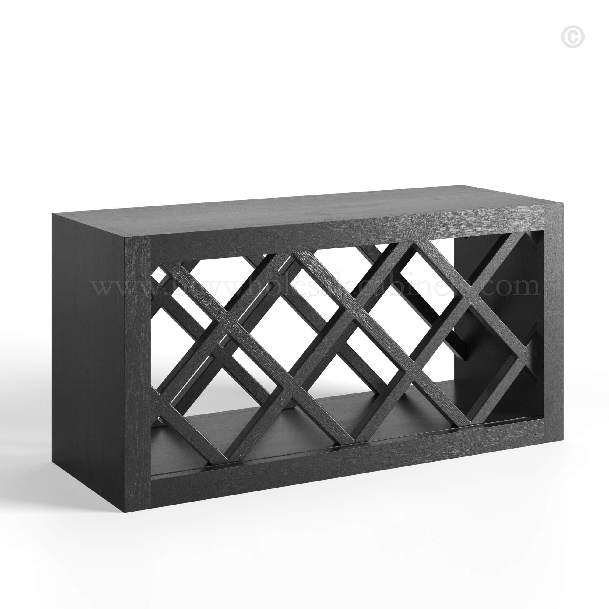 charcoal black shaker wall wine rack, rta cabinets, wholesale cabinets