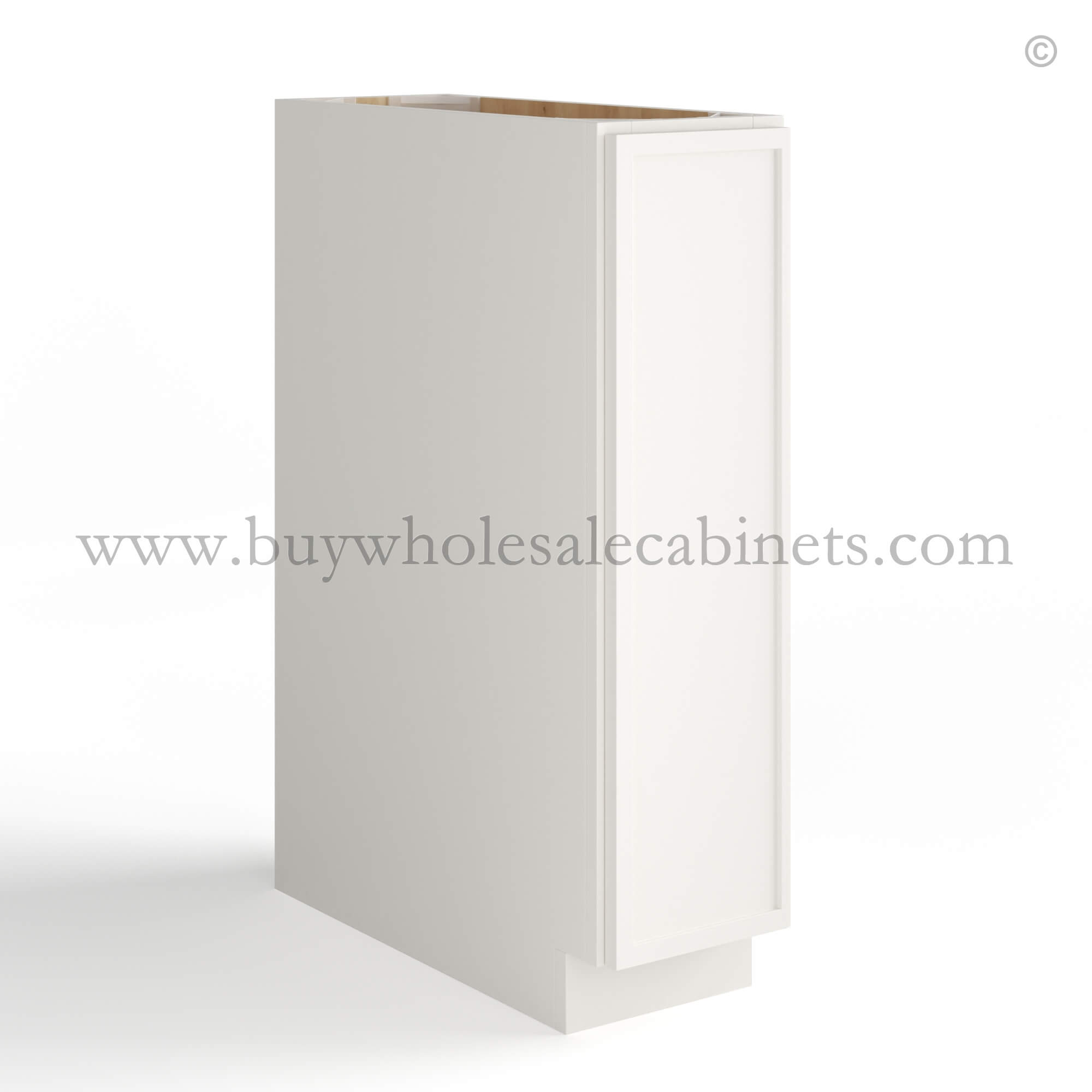 22 open Slim Shaker White slim white cabinets