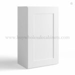 White Shaker 30" H Single Door Wall Cabinet
