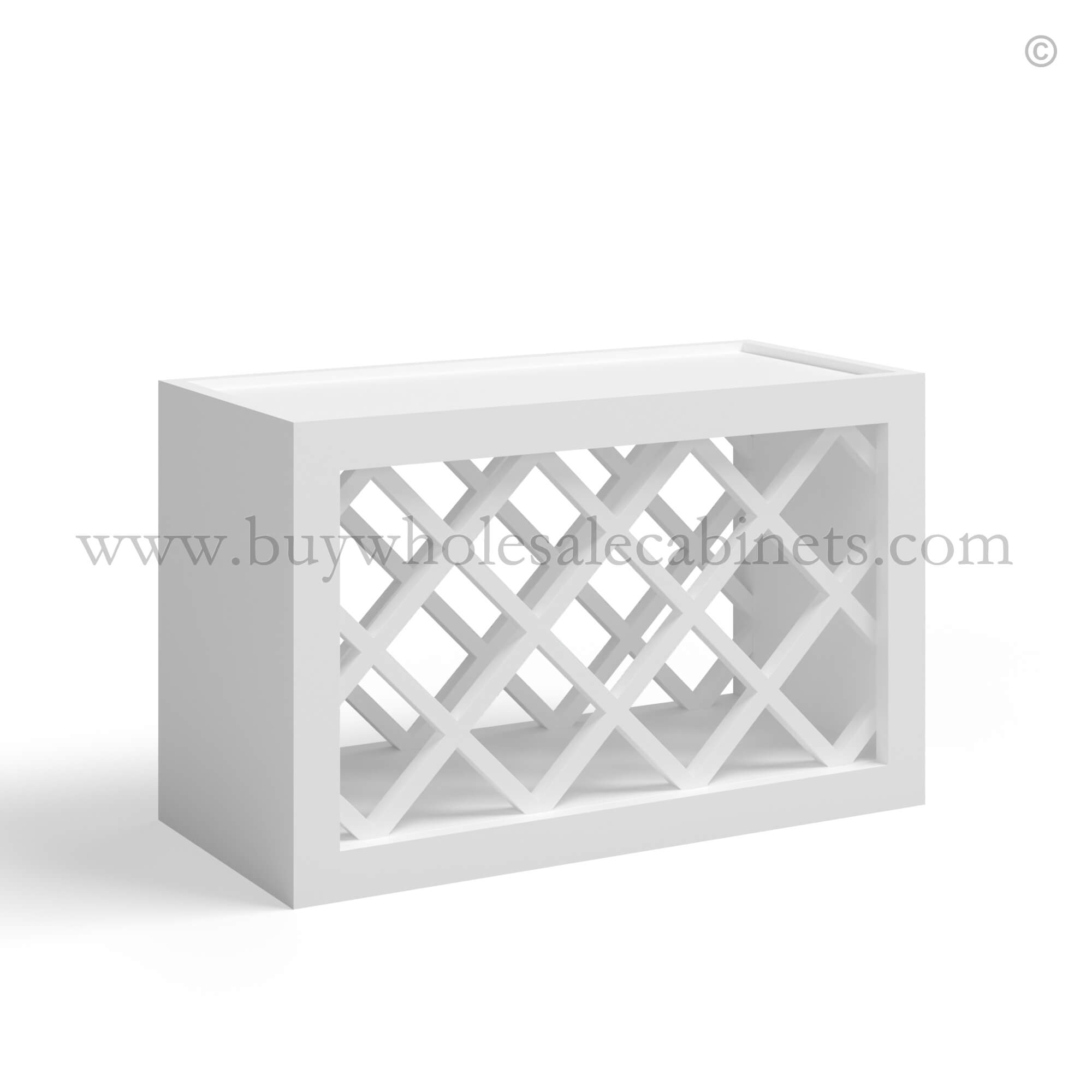 FF1 Shaker White White Shaker Wine Rack - Image 1