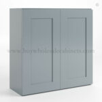 Gray Shaker 30" H Double Door Wall Cabinet
