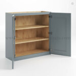 Gray Shaker 30" H Double Door Wall Cabinet - Image 2