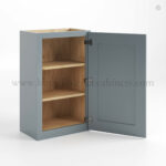 Gray Shaker 30" H Single Door Wall Cabinet - Image 2