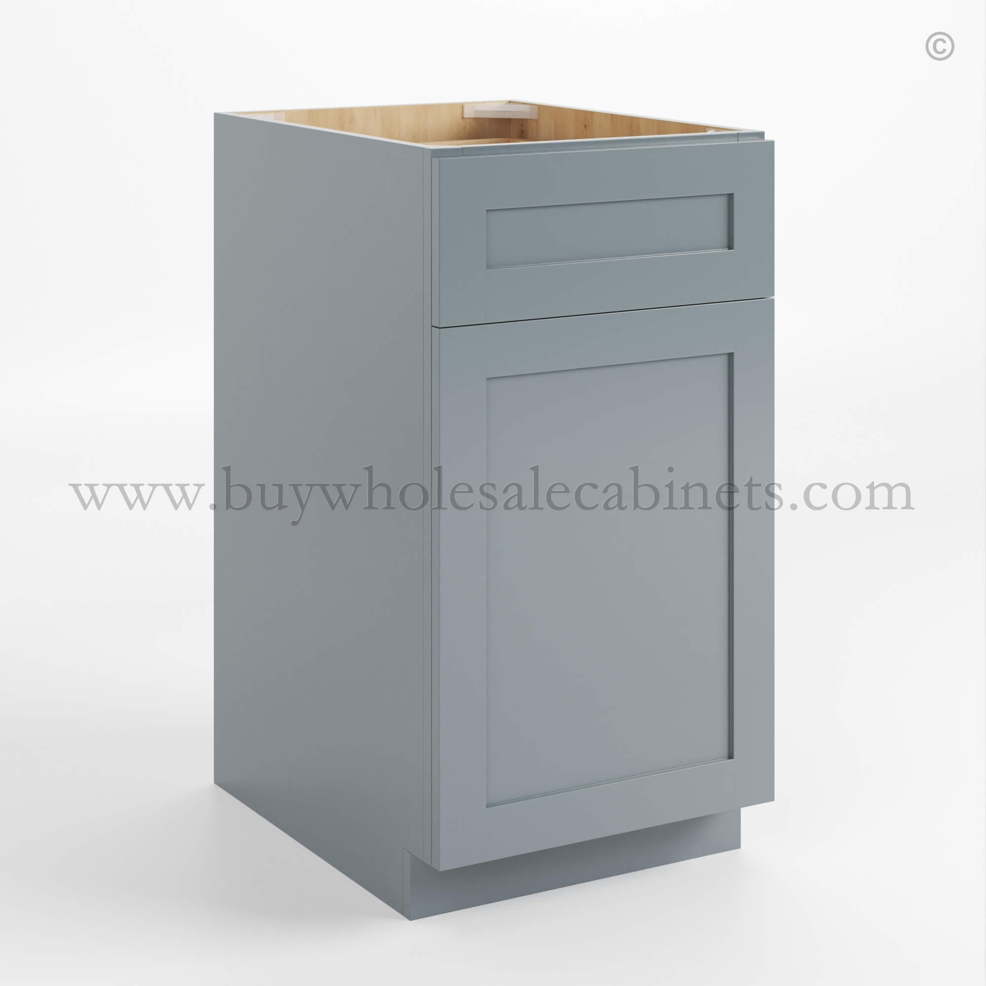 WW closed Shaker Gray gray kitchen cabinets, rta cabinets, wholesale cabinets