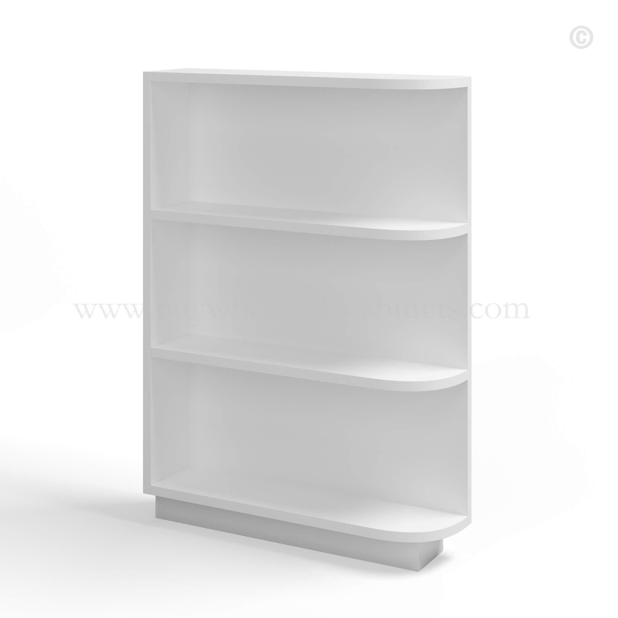 UU Shaker White White Shaker Base End Shelf