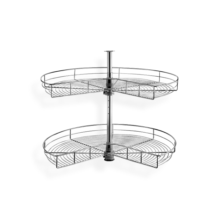 White Shaker Chrome Tray White Shaker Chrome Tray image 1