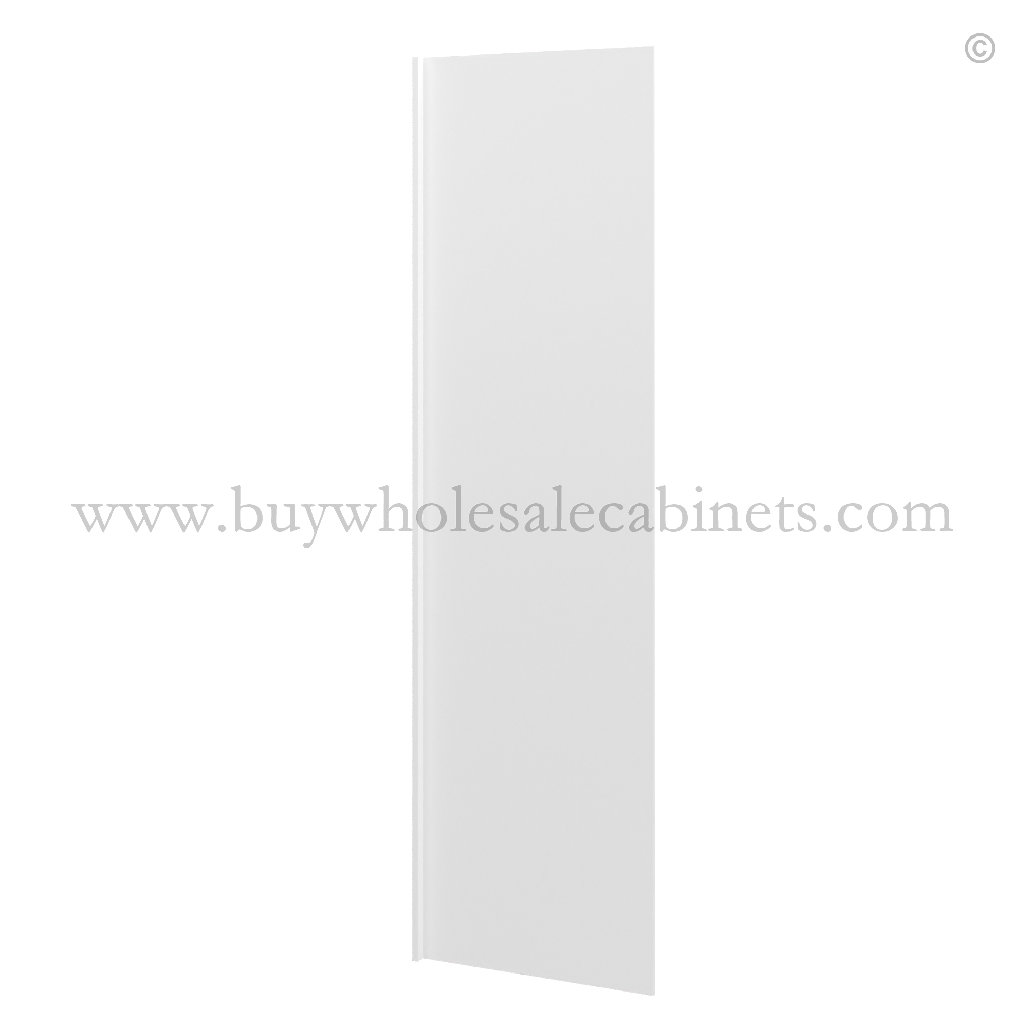 ZZZ White Shaker Refrigerator End Panel - Image 1