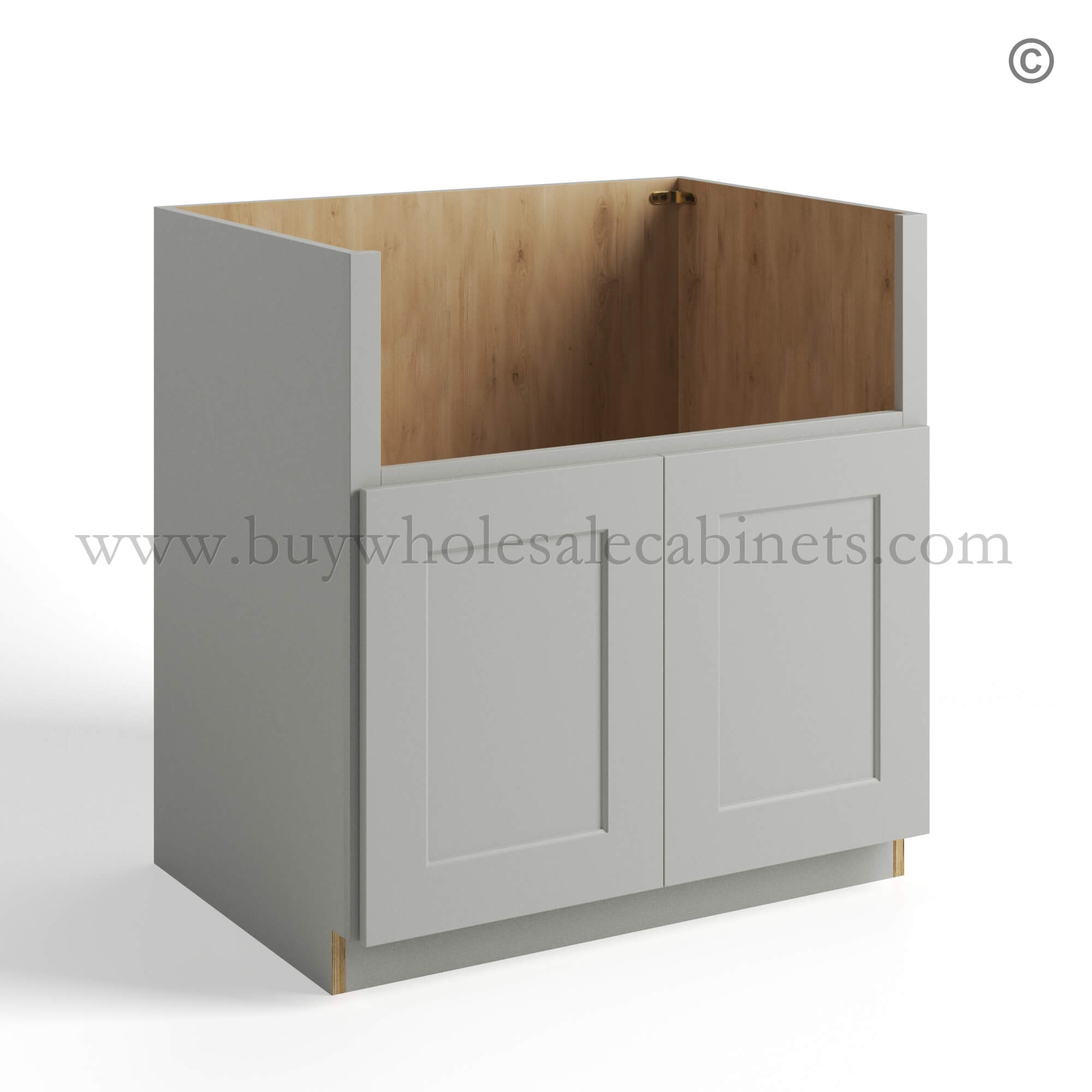 11 dorian-gray-shaker-farm-house-sink-base-cabinet-with-single-door-closed Dorian Gray Shaker Farm House Sink Base Cabinet, rta cabinets, wholesale cabinets