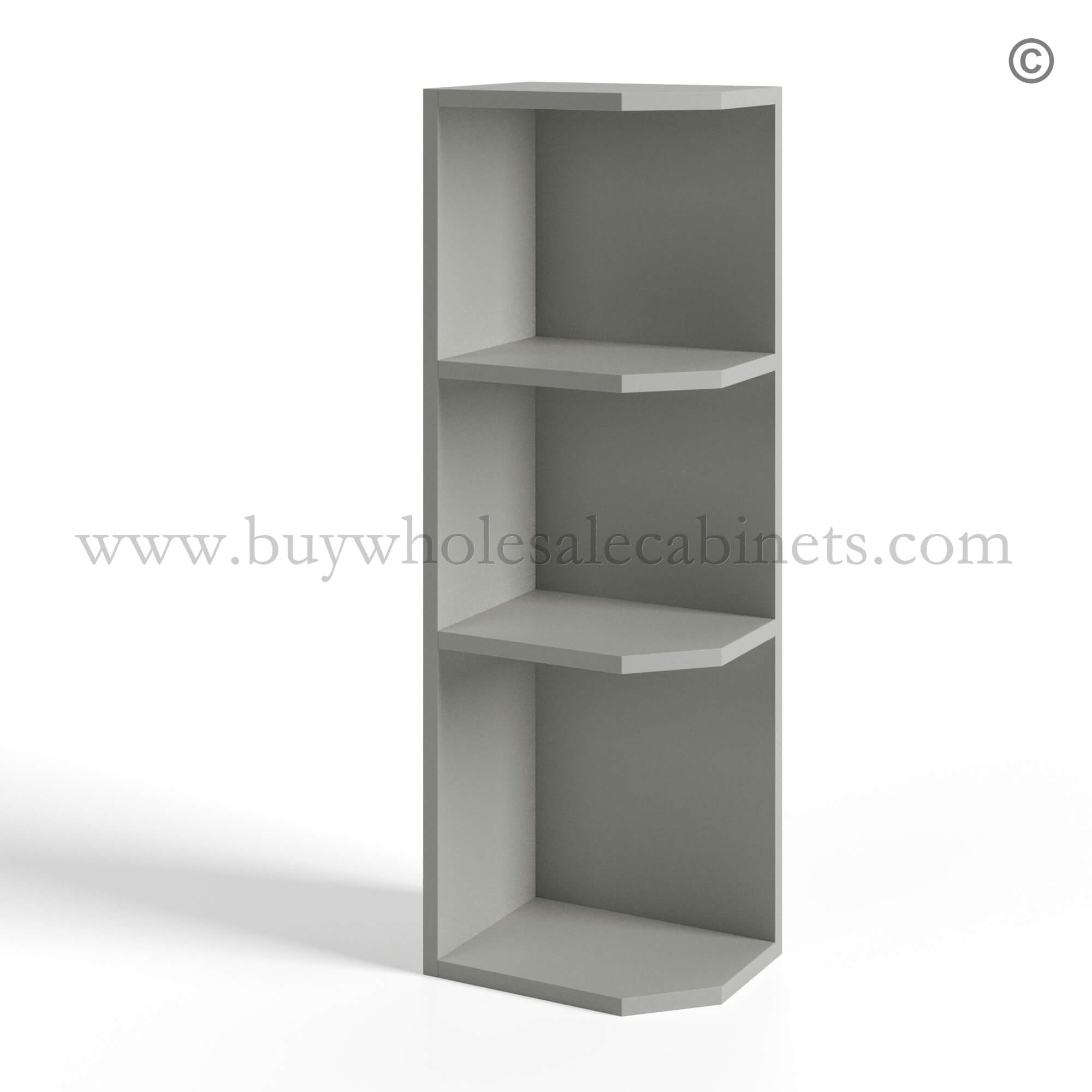 42 dorian-gray-shaker-wall-end-shelves Dorian Gray Shaker Wall End Shelves, rta cabinets, wholesale cabinets