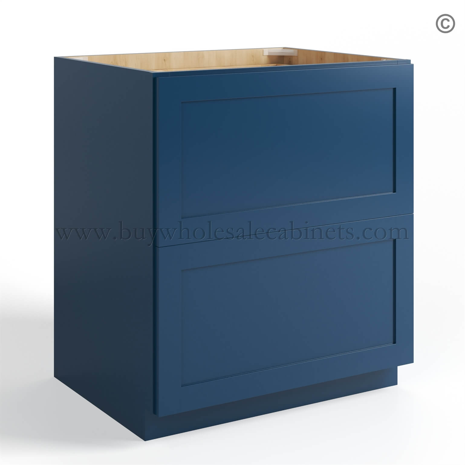 blue cabinets, drawer base cabinets