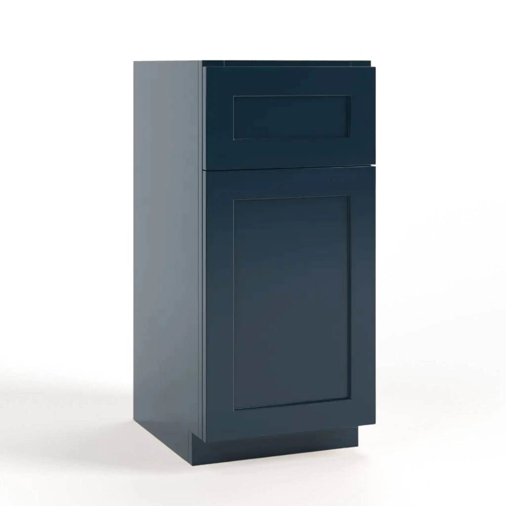 rta cabinets, navy blue cabinets