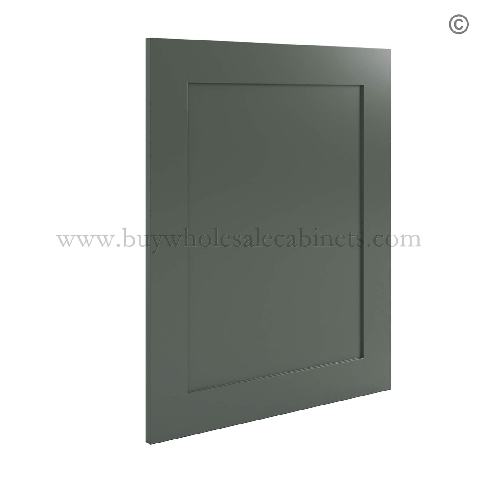Green Shaker Decorative Door Panel, rta cabinets