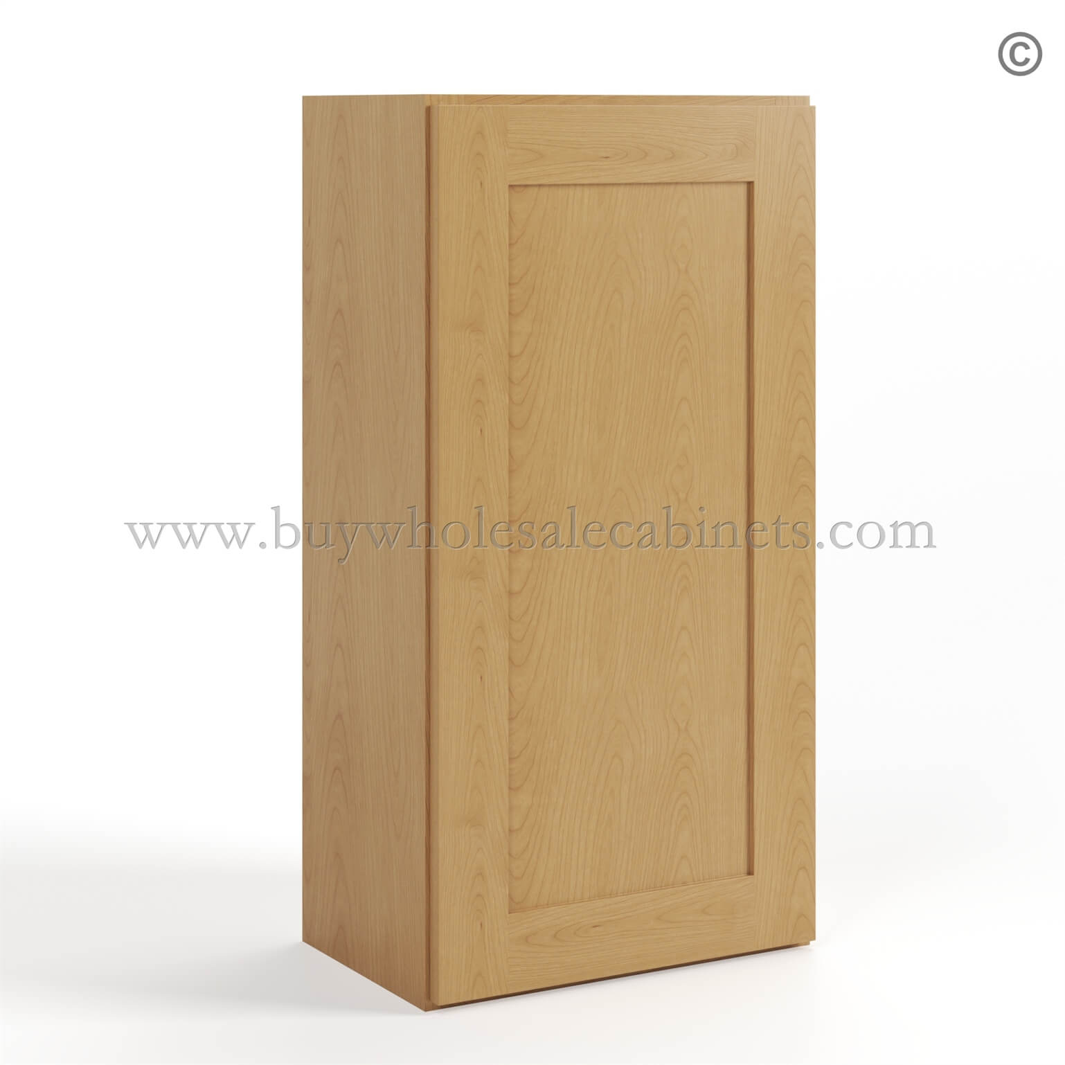 12-treasure-chest-wall-cabinet-single-door-36h-closed-finish-side Treasure Chest Shaker 36 H Single Door Wall Cabinet