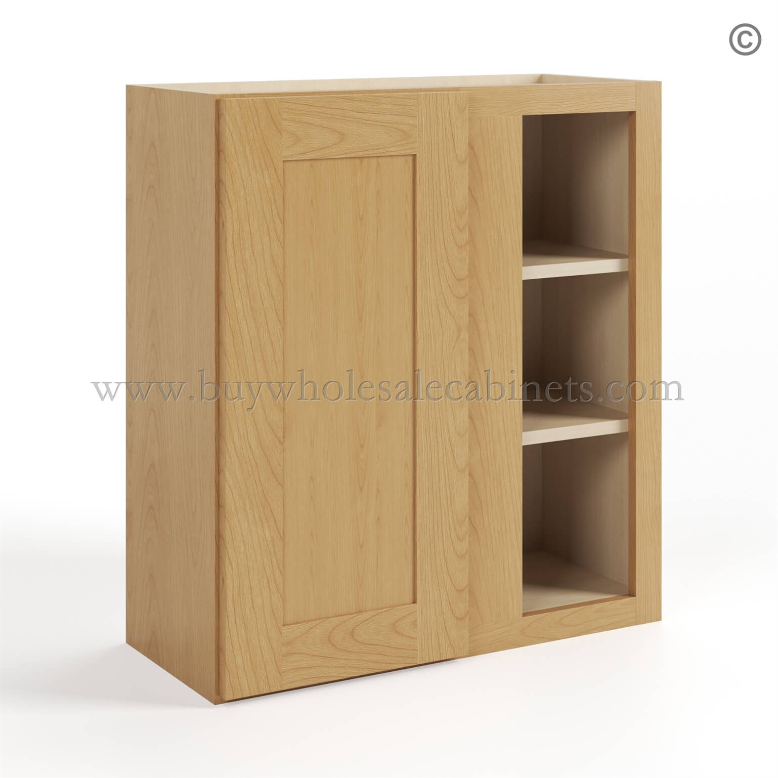 25-treasure-chest-wall-blind-corner-cabinet-30h-closed-finish-side Treasure Chest Shaker 30 H Wall Blind Cabinet, wall cabinet