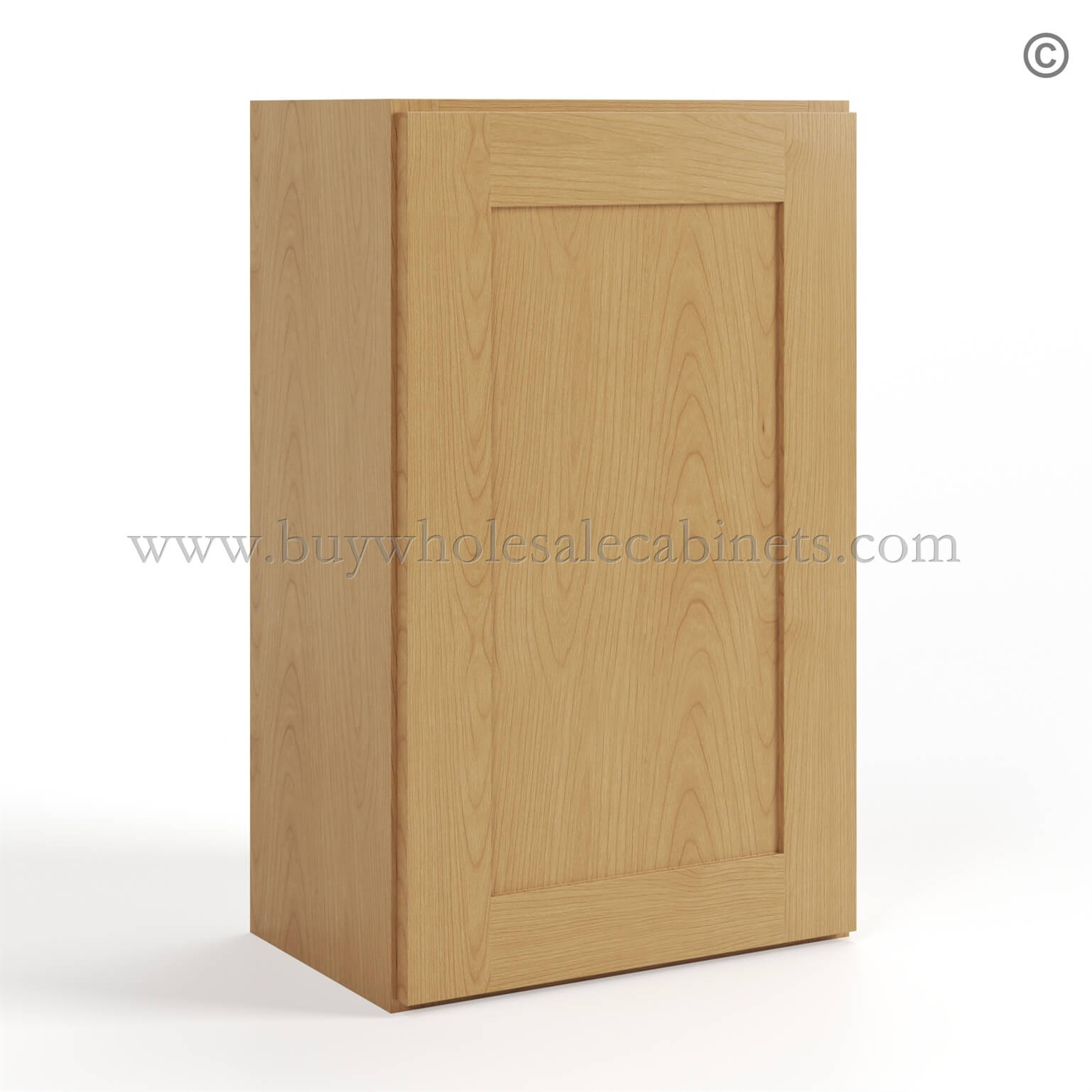 8-treasure-chest-wall-cabinet-single-door-30h-closed-finish-side Treasure Chest Shaker 30 H Single Door Wall Cabinet, rta cabinets