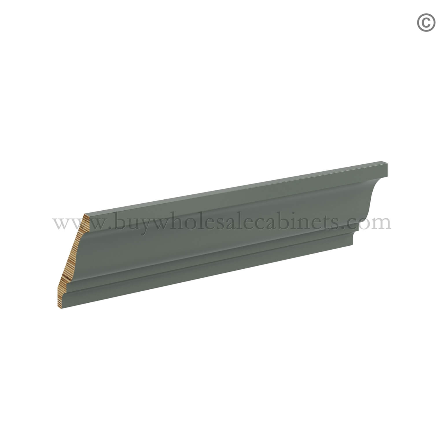 Green Shaker Decorative Moulding, rta cabinets