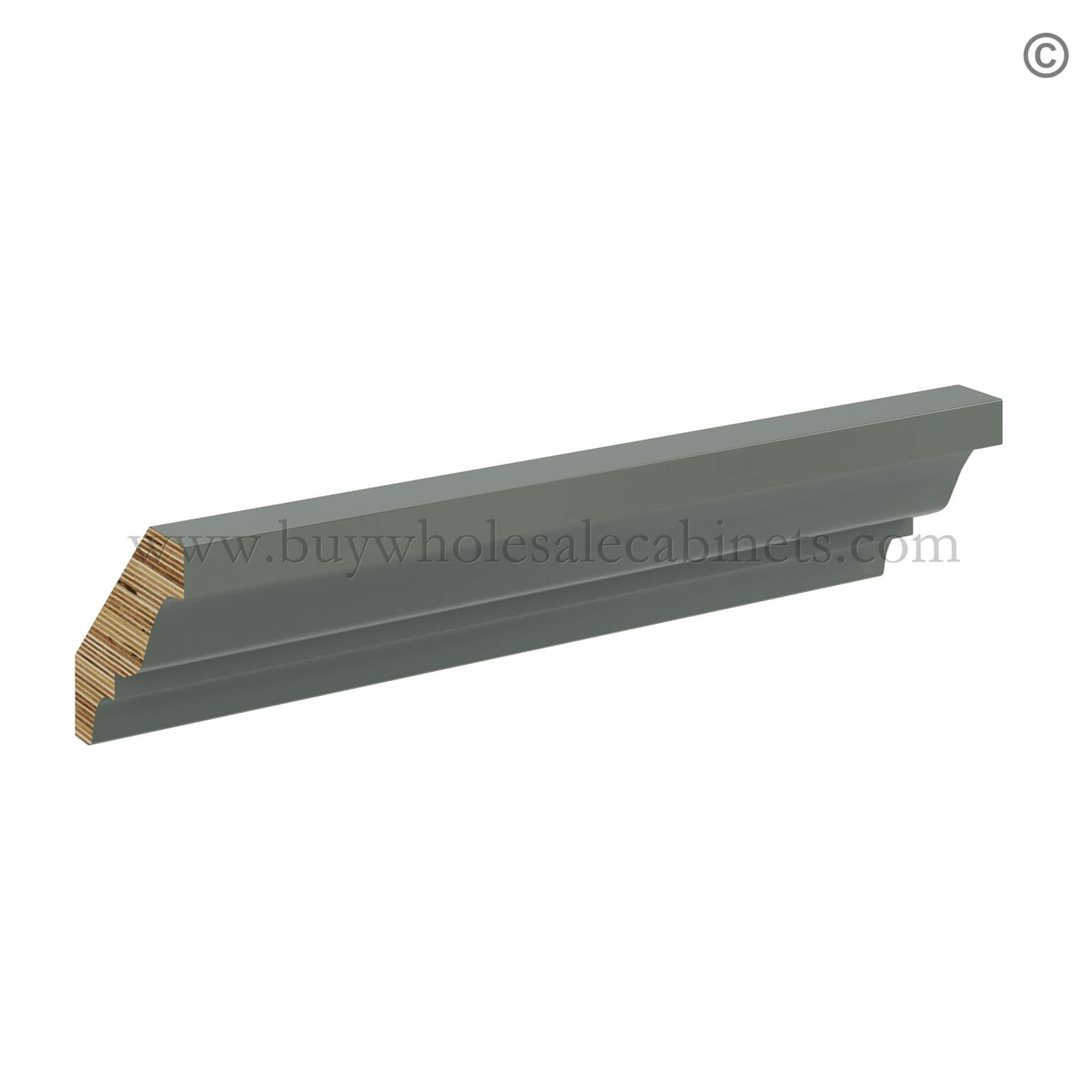 Green Shaker Crown Moulding, rta cabinets