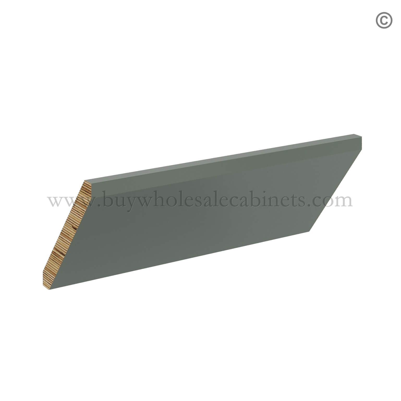 Green Shaker Angle Crown Moulding, rta cabinets