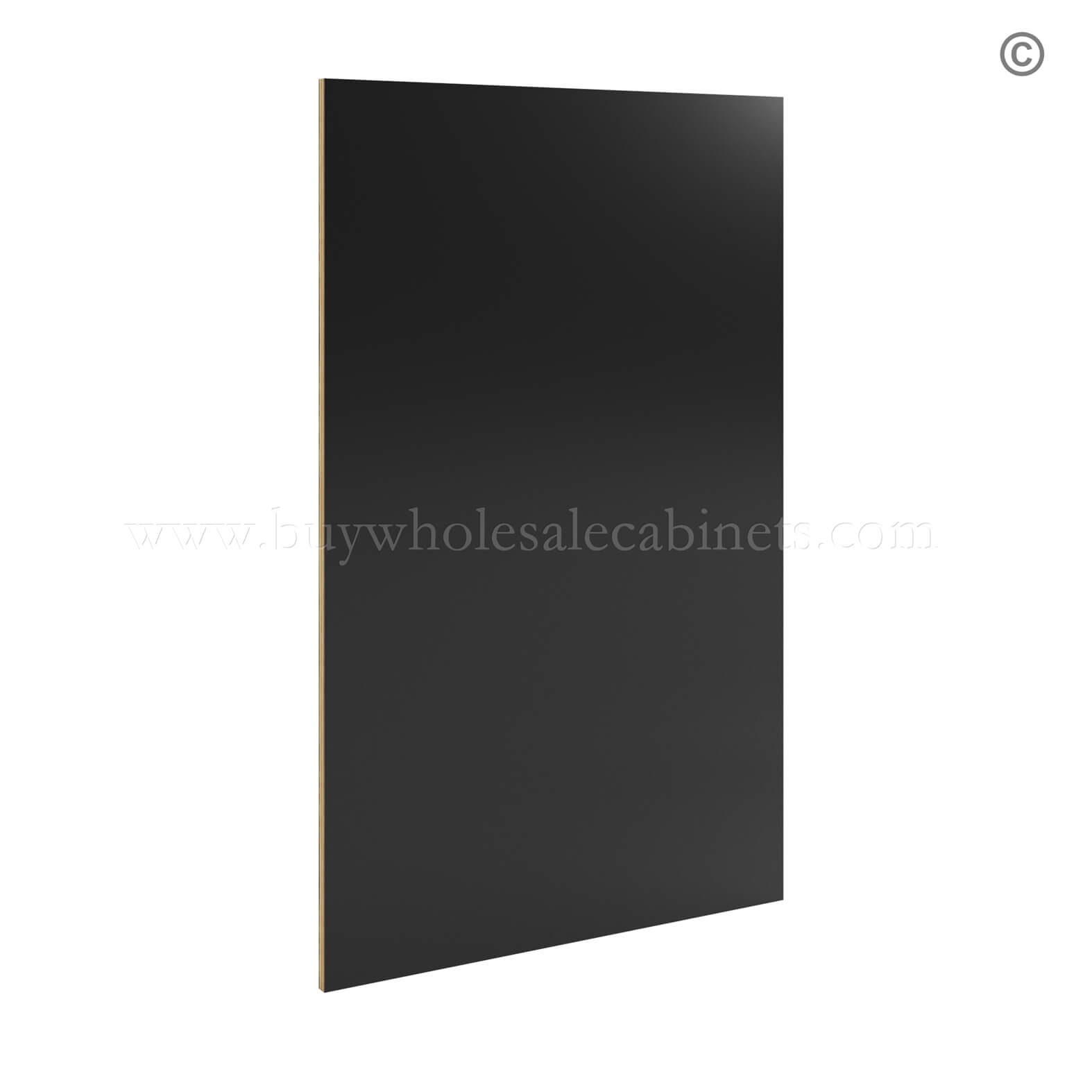 Black Shaker Wall Skin Panel