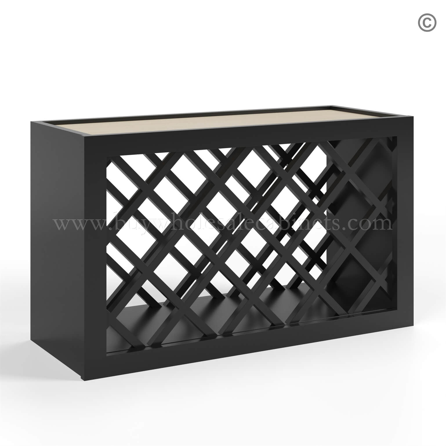 Black Shaker Wine Rack