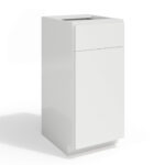 Frameless High Gloss White Cabinets