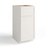 RTA Dove White Slim Shaker Cabinets